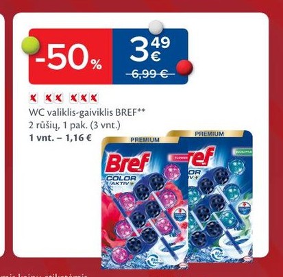 WC valiklis-gaiviklis BREF**