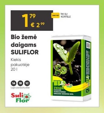Bio žemė daigams SULIFLOR