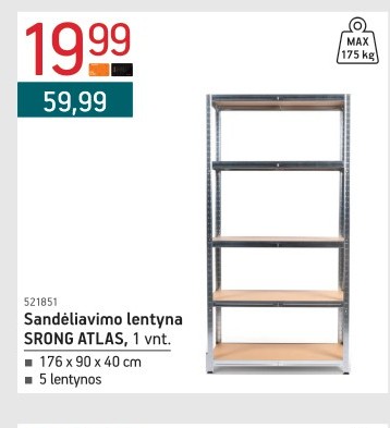 Sandėliavimo lentyna SRONG ATLAS