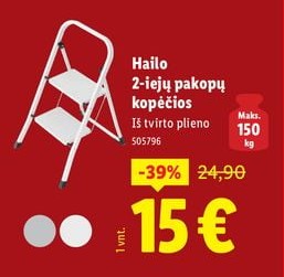 Hailo 2-iejų pakopų kopėčios