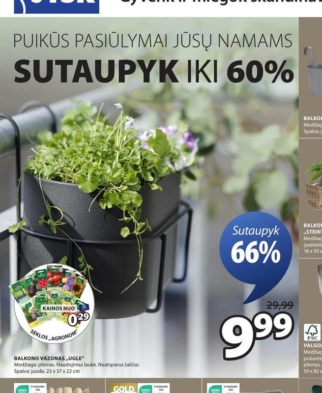 BALKONO VAZONAS „UGLE“