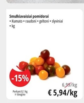 Smulkiavaisiai pomidorai