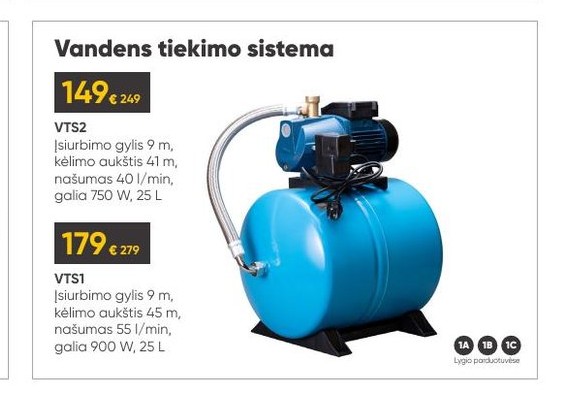 Vandens tiekimo sistema VTS2