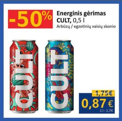Energinis gėrimas CULT