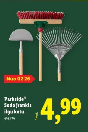 Parkside® Sodo įrankis ilgu kotu