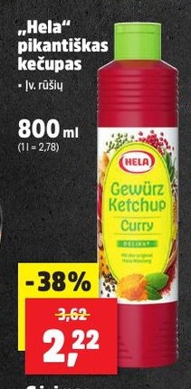 „Hela“ pikantiškas kečupas