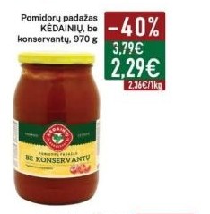 Pomidorų padažas KĖDAINIŲ