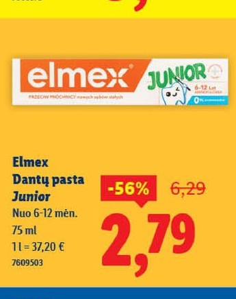 Elmex Dantų pasta Junior