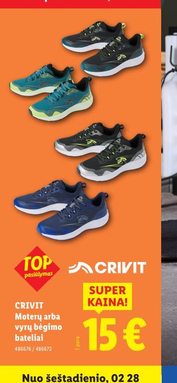 CRIVIT Moterų arba vyrų bėgimo bateliai