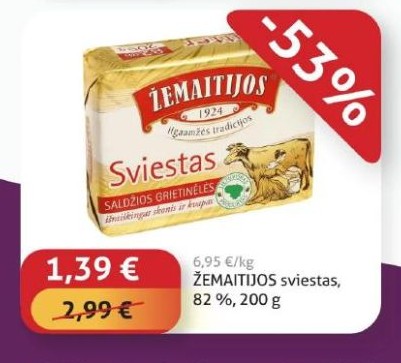 ŽEMAITIJOS sviestas