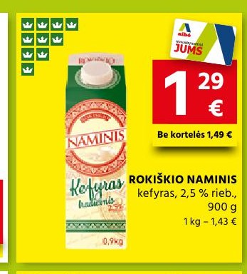 ROKIŠKIO NAMINIS kefyras