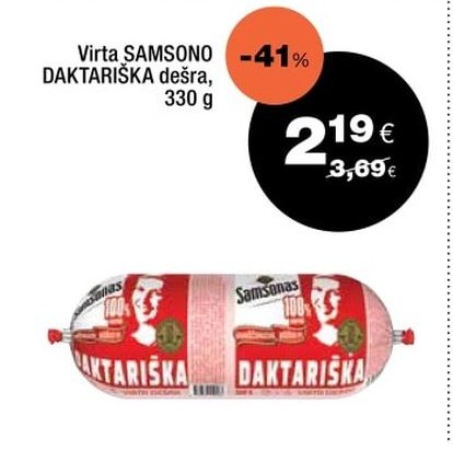 Virta SAMSONO DAKTARIŠKA dešra