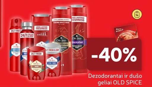 Dezodorantai ir dušo geliai OLD SPICE