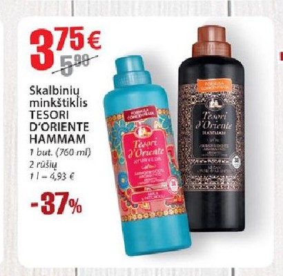 Skalbinių minkštiklis TESORI D'ORIENTE HAMMAM