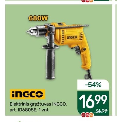 Elektrinis gręžtuvas INGCO