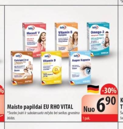 Maisto papildai EU RHO VITAL