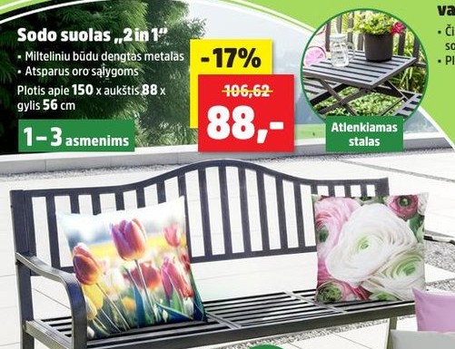 Sodo suolas „2 in 1“