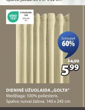 DIENINĖ UŽUOLAIDA „GOLTA“