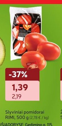 Slyviniai pomidorai RIMI