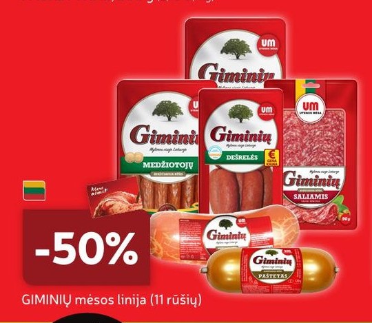 GIMINIŲ mėsos linija