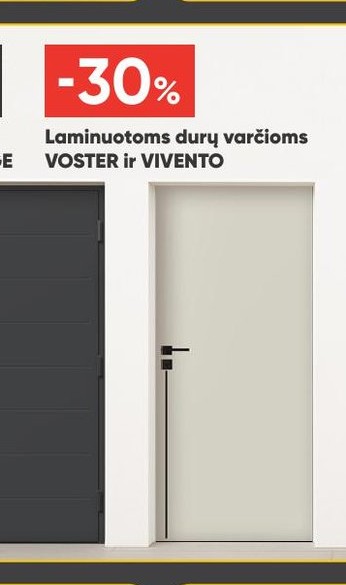 Laminuotoms durų varčioms VOSTER ir VIVENTO