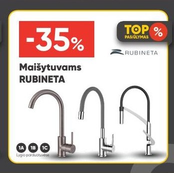 Maišytuvams RUBINETA
