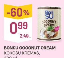 BONSU COCONUT CREAM KOKOSŲ KREMAS