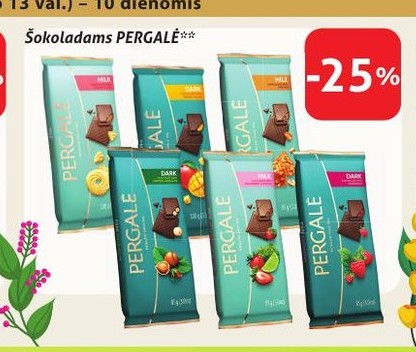 Šokoladams PERGALĖ
