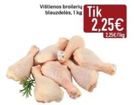 Vištienos broilerių blauzdelės