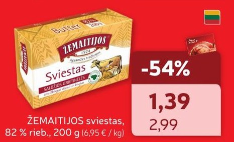 ŽEMAITIJOS sviestas