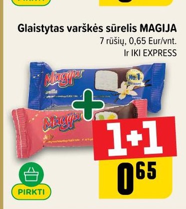 Glaistytas varškės sūrelis MAGIJA