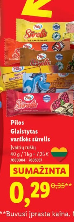 Pilos Glaistytas varškės sūrelis