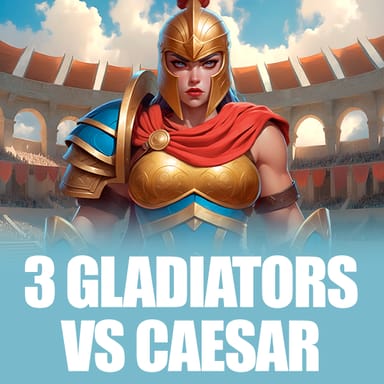3 Gladiators vs Caesar image