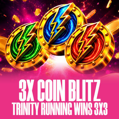 3X COIN BLITZ: TRINITY RUNNING WINS 3x3 image
