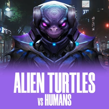 Alien Turtles vs Humans image