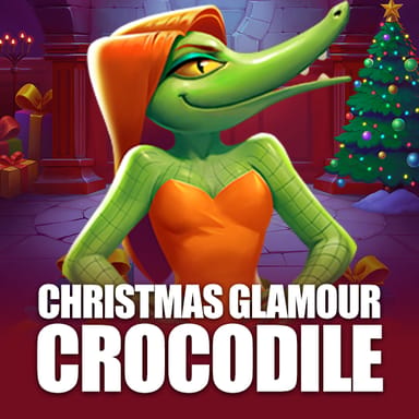 Glamour Crocodile Christmas image