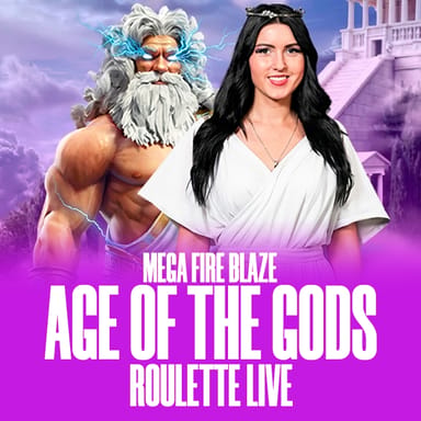 Mega Fire Blaze Age of the Gods Roulette Live image