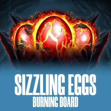 Sizzling Eggs Burning Board image