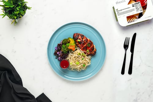 Firecracker Chicken, Broccoli and Cabbage