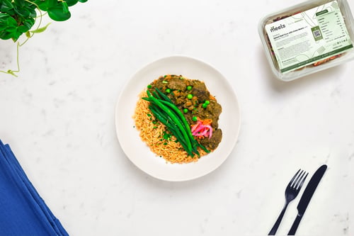Grass-Fed Spiced Beef Stew & Green Beans
