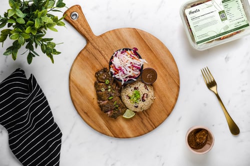 Grass-Fed Jerk Steak & Creamy Slaw