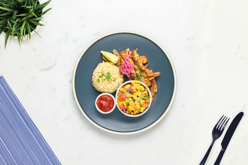 Pulled Mushroom Barbacoa & Fiesta Corn Salad