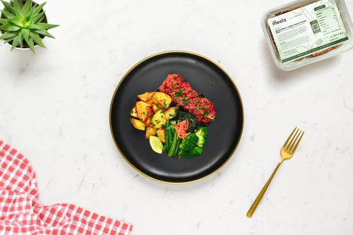 Spiced Salmon, Hearty Greens & Tomato Relish