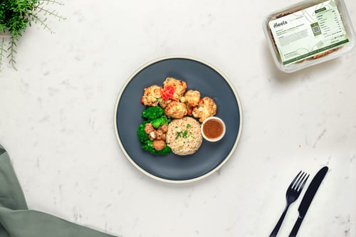 Honey Garlic Cauliflower, Broccoli & Mushrooms