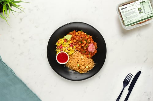 Chickpea Taco Bowl & Fiesta Corn Salad