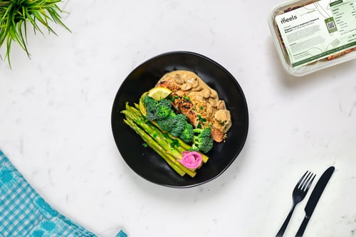 Creamy Mushroom Chicken & Broccoli