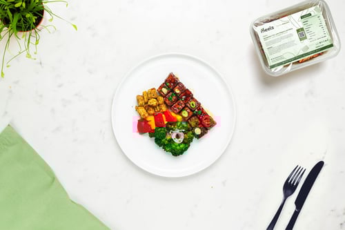 Mongolian Tofu, Peppers & Baby Corn