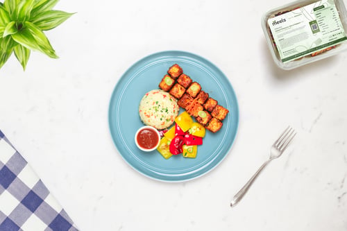 Glazed Pineapple Tofu & Peppers