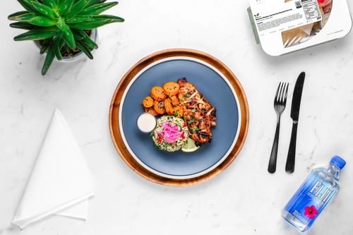 Baharat Chicken and Harissa Roasted Carrots 