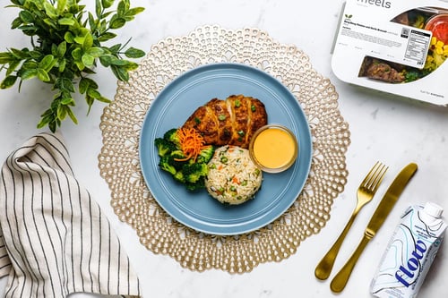 Bang Bang Chicken & Garlic Broccoli